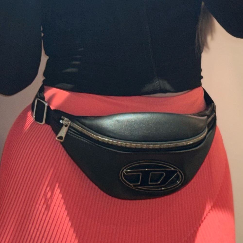 Diesel Black Belt Bag